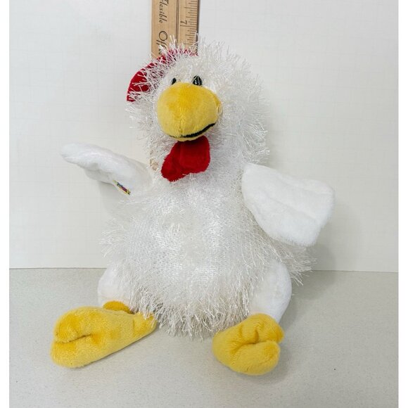 Ganz Webkinz White Chicken Plush Stuffed Animal Toy HM205 No Code - Picture 7 of 12